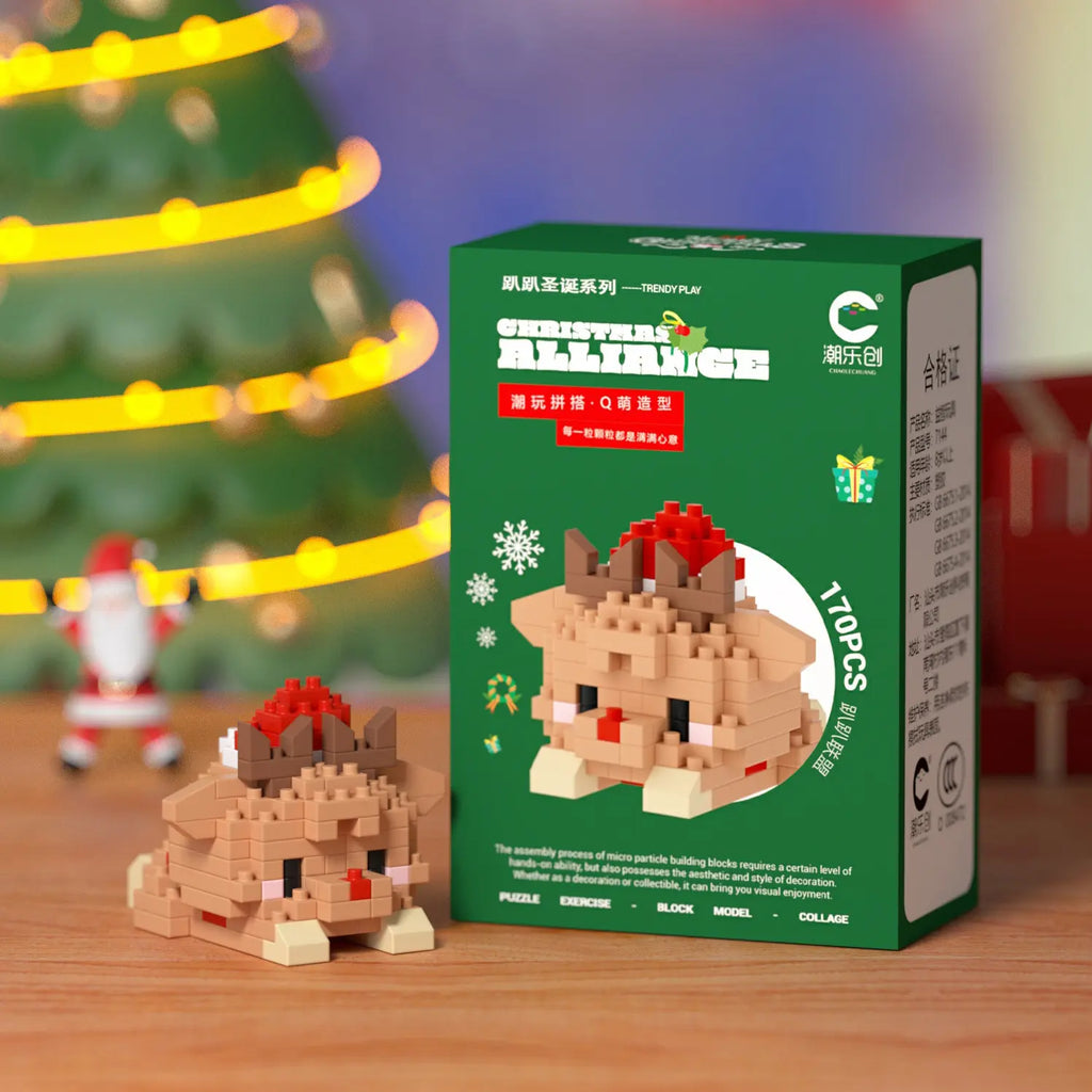 Creative Building Blocks for Stylish Home Decor - DIY Desktop Model Kit & Birthday Gift Idea