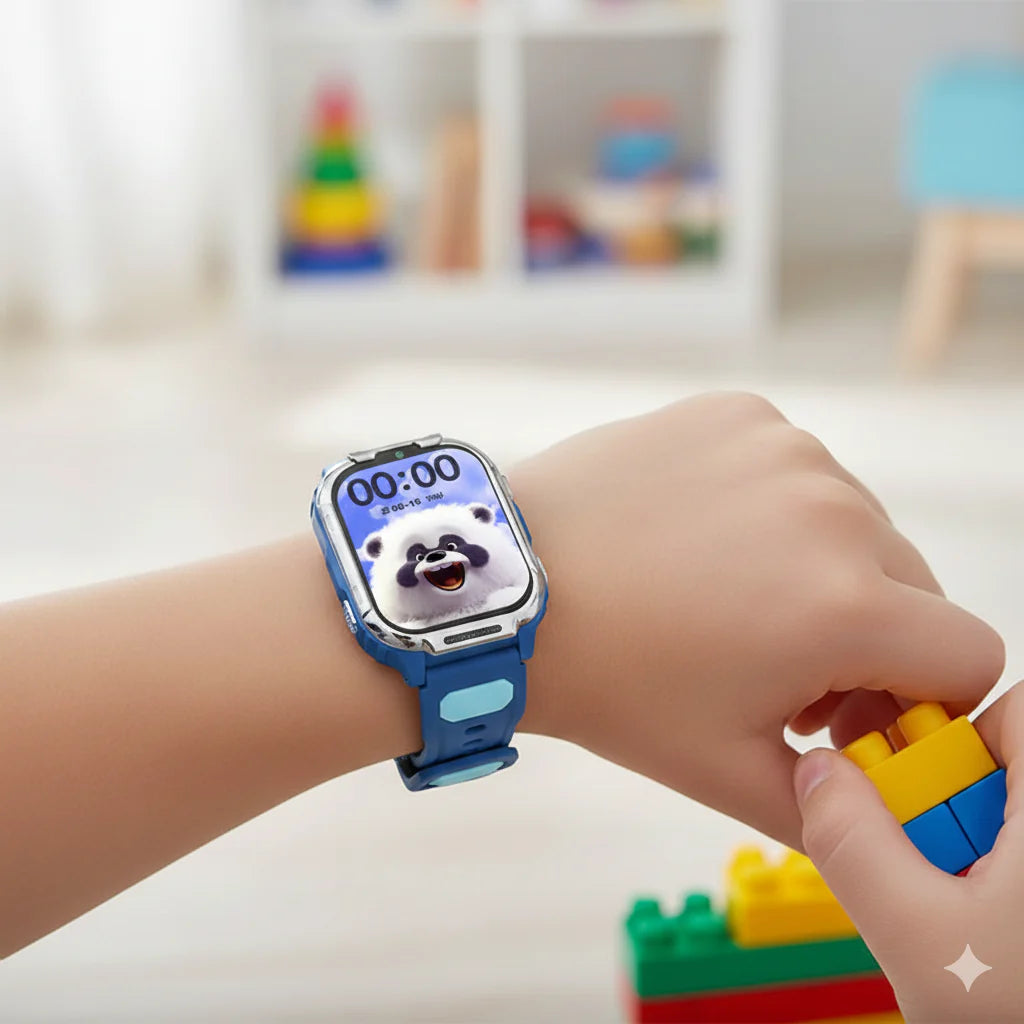 D55 Kids Smartwatch with GPS Tracker - Safe Calling & Location Monitoring for Boys and Girls