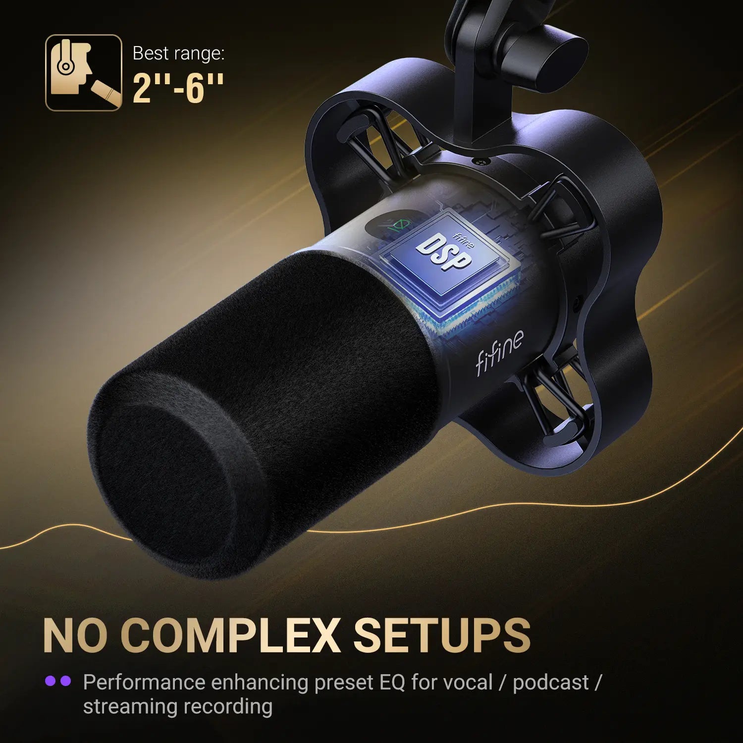 FIFINE K688 Neo Dynamic USB/XLR Podcast Microphone – Perfect for Streaming, Gaming, and Music Recording with Mute & Monitor Features