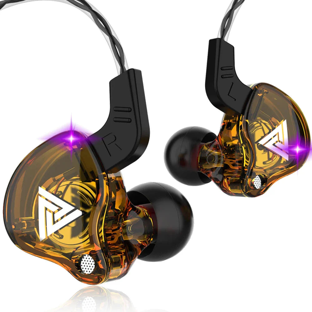 QKZ AK6 HiFi Wired Earphones - Premium Sound Quality Gaming Headset with Powerful Bass - Affordable Earbuds for Gamers