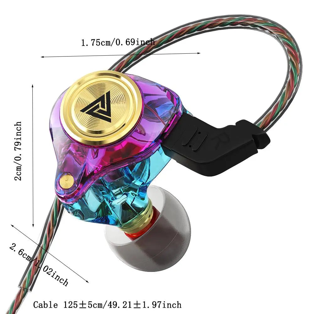 Hi-Fi 3D Stereo Noise Cancelling In-Ear Earphones with Mic - Perfect for Gaming, Gym, and Sports