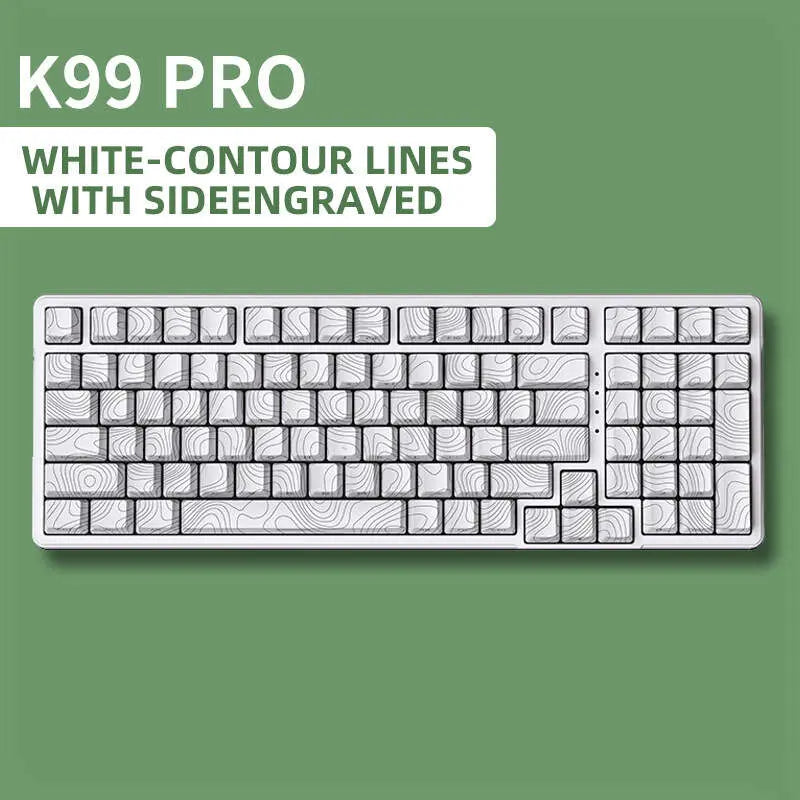 Unleash Your Style with the FURYCUBE K99 Pro Wireless Mechanical Keyboard! 🎮✨ Perfect for Career Women - RGB PBT Keycaps & Hot-Swappable! #TiktokShop #GlowUp