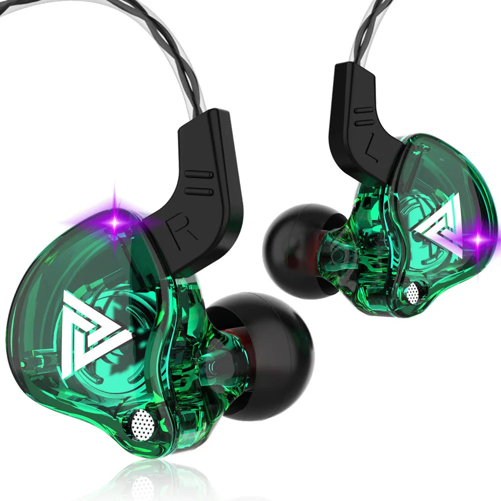 QKZ AK6 HiFi Wired Earphones - Premium Sound Quality Gaming Headset with Powerful Bass - Affordable Earbuds for Gamers