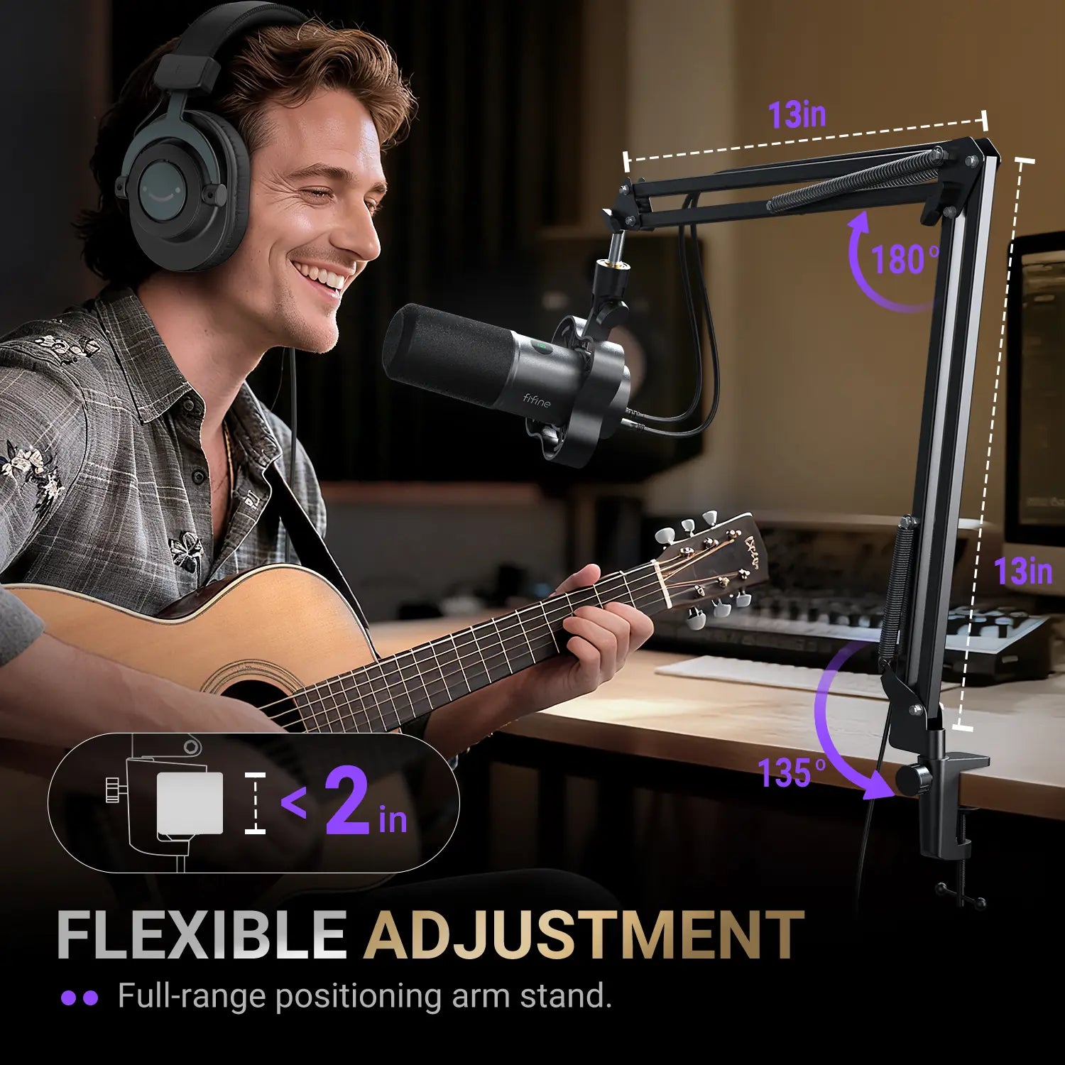 FIFINE K688 Neo Dynamic USB/XLR Podcast Microphone – Perfect for Streaming, Gaming, and Music Recording with Mute & Monitor Features