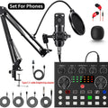 Ultimate Zealsound Podcast Equipment Bundle - BM800 Microphone with V8S Voice Changer for Professional Podcasting, Live Streaming, and Content Creation on PC, Mobile, TikTok, and YouTube