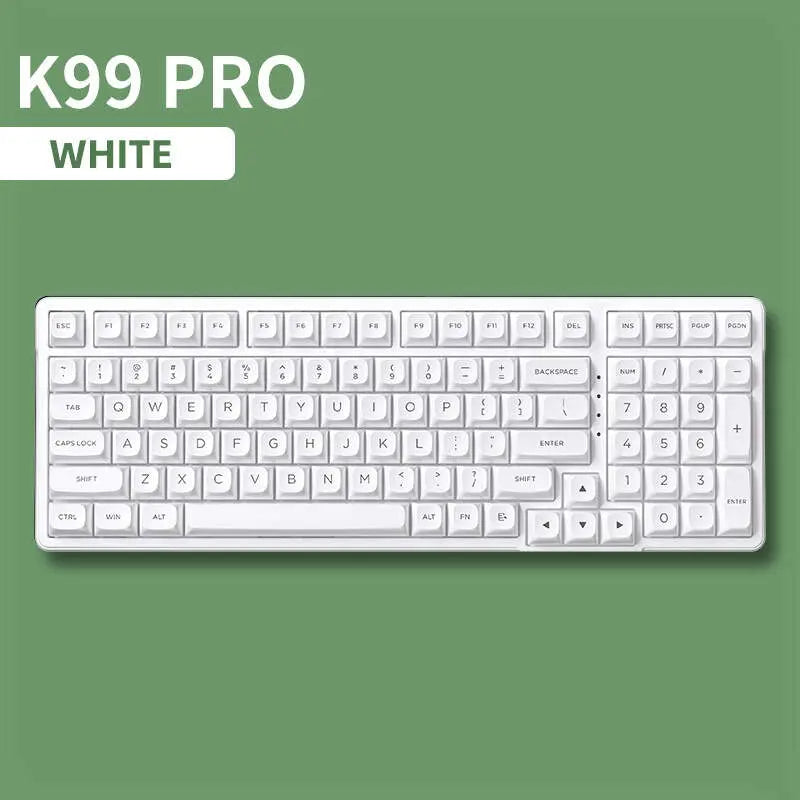 Unleash Your Style with the FURYCUBE K99 Pro Wireless Mechanical Keyboard! 🎮✨ Perfect for Career Women - RGB PBT Keycaps & Hot-Swappable! #TiktokShop #GlowUp