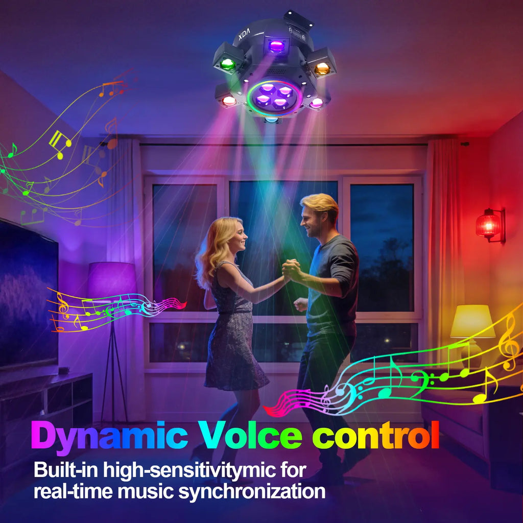 Light Up Your Events with the XDV 150W 6 Arms RGBW Moving Head DJ Light! Perfect for Parties, Weddings & More! 🎉💡 #DJLight #PartyVibes