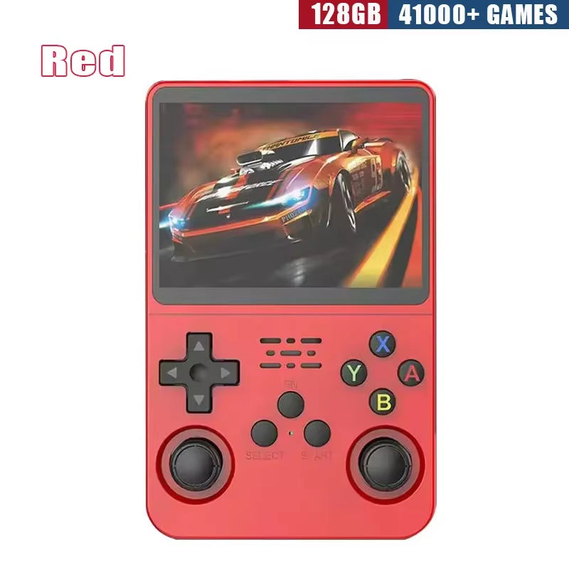 R36S Retro Handheld Game Console - 3.5 Inch IPS Screen, 64GB/128GB/256GB, Portable Gaming Device with Built-In Games