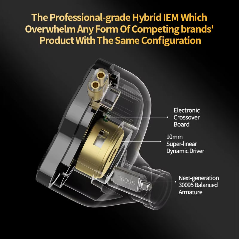 ZSN Pro 2 Hybrid Drive 1BA+1DD in Ear Metal Earphones HIFI Bass Headset Monitor Earbuds Sport Noise Cancelling Headphone