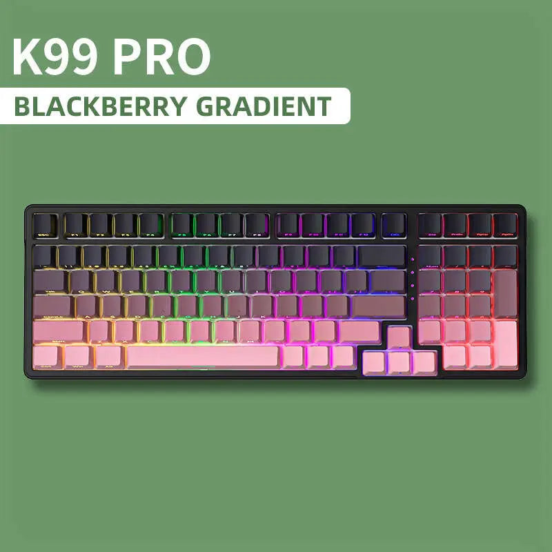 Unleash Your Style with the FURYCUBE K99 Pro Wireless Mechanical Keyboard! 🎮✨ Perfect for Career Women - RGB PBT Keycaps & Hot-Swappable! #TiktokShop #GlowUp