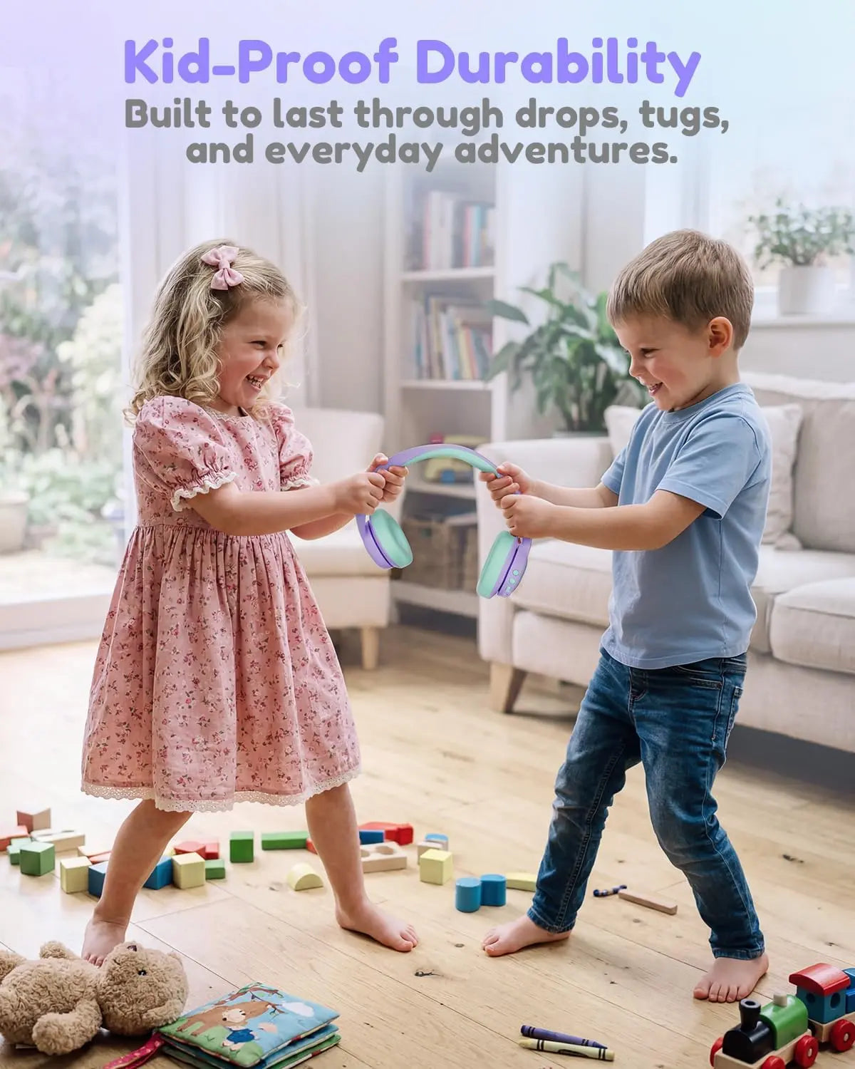 Get the Acer OHR702 Kids Bluetooth Headphones! 🎧 Perfect for little ones with 75H playtime, safe volume, and fast charging! Ideal for iPads, tablets, travel, and school! 🌈💜💚 #KidsHeadphones #SummerVibes