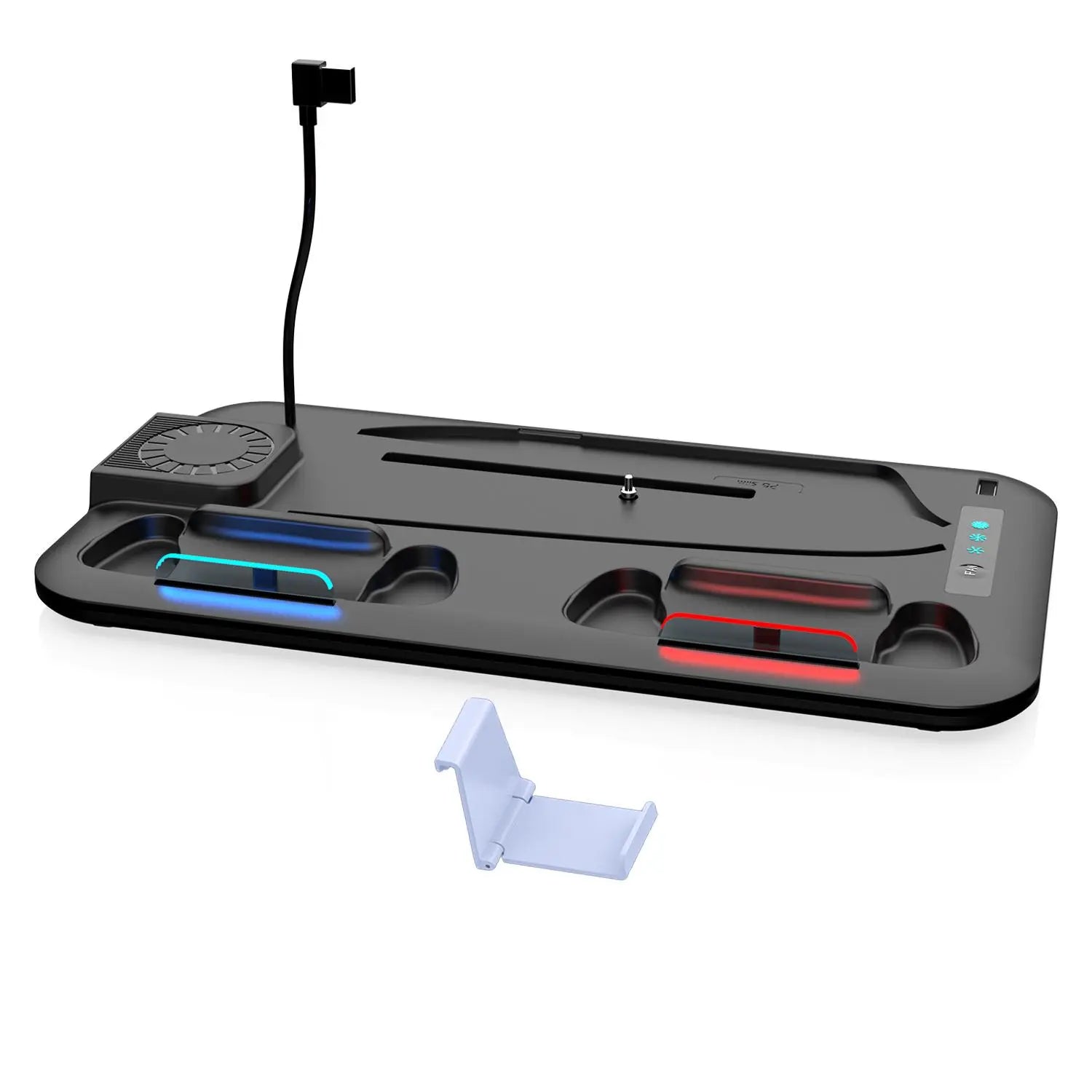 GAMINJA P58 Multi-Functional Cooling & Charging Station for PS5 - Vertical Stand & Cooling Fan for All Models