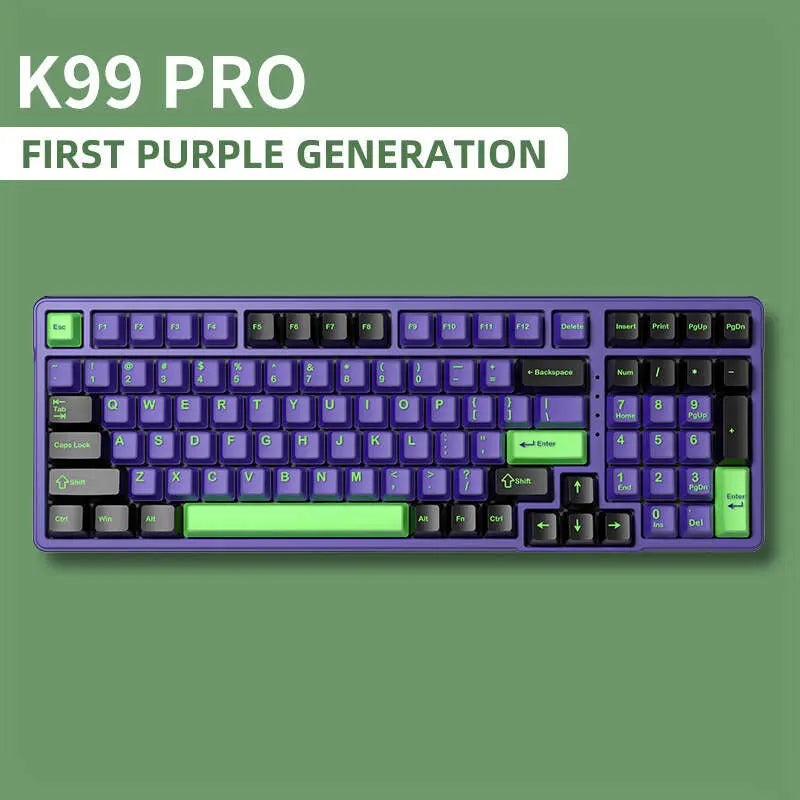 Unleash Your Style with the FURYCUBE K99 Pro Wireless Mechanical Keyboard! 🎮✨ Perfect for Career Women - RGB PBT Keycaps & Hot-Swappable! #TiktokShop #GlowUp