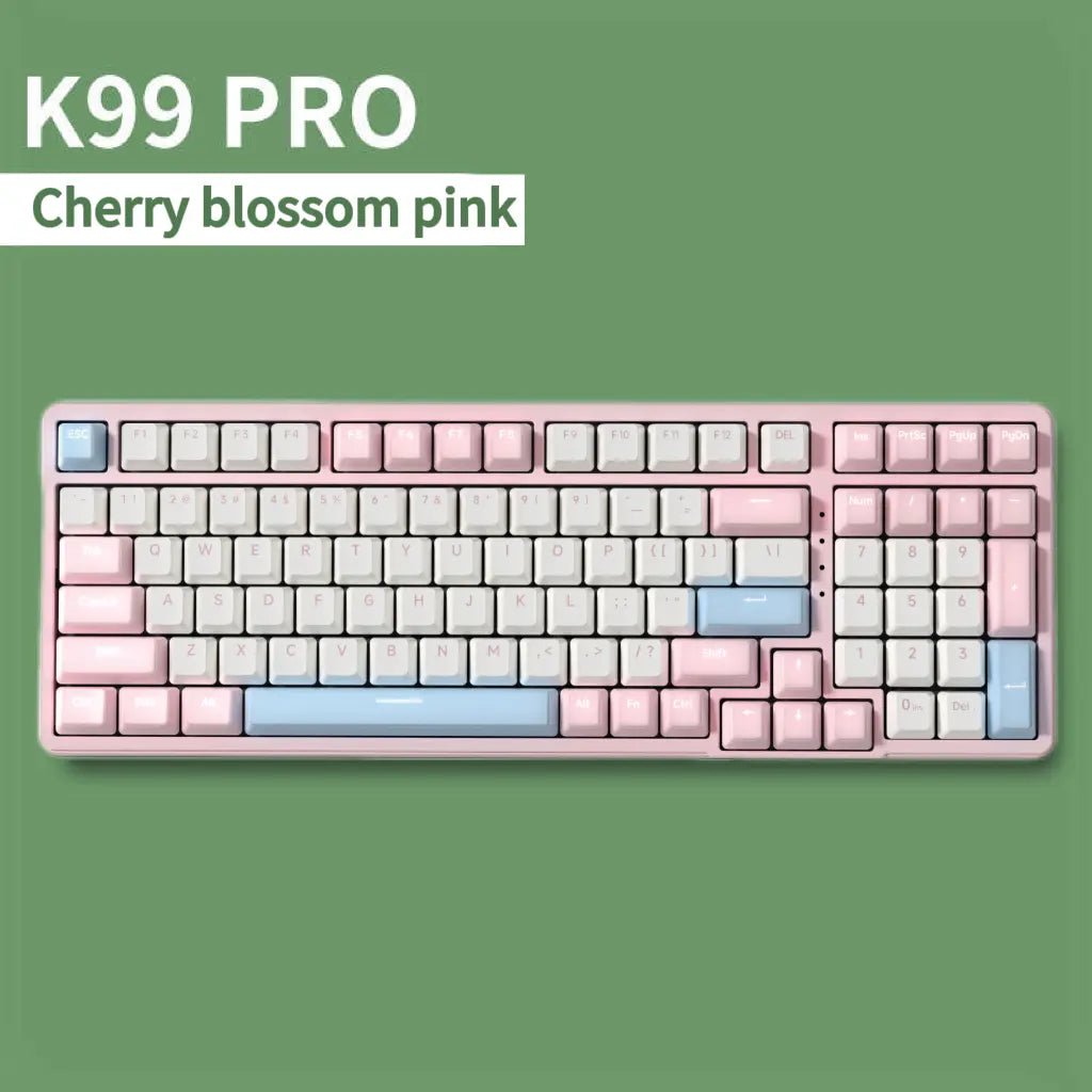 Unleash Your Style with the FURYCUBE K99 Pro Wireless Mechanical Keyboard! 🎮✨ Perfect for Career Women - RGB PBT Keycaps & Hot-Swappable! #TiktokShop #GlowUp