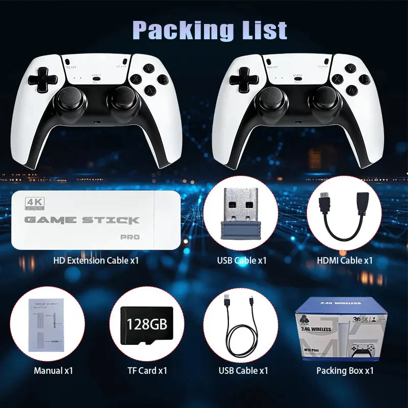 Level Up Your Gaming! 🚀🎮 Check Out the 2026 Upgraded Game Stick - Plug & Play 4K HDMI with 2 Wireless Gamepads! 🕹️✨