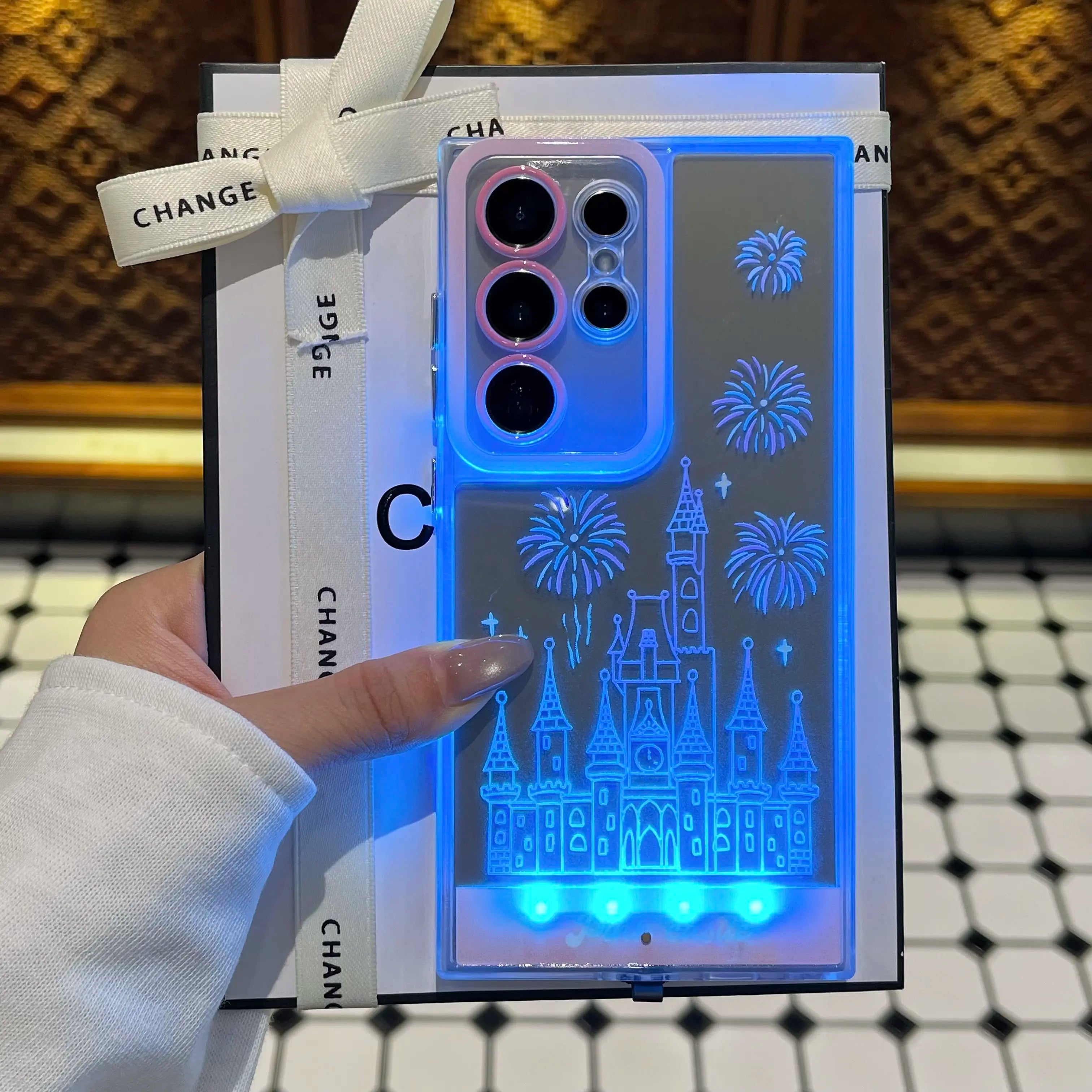 Illuminate your Samsung Galaxy with our Fantasy Castle Fireworks LED Case! 🎆✨ Shockproof & stylish for everyday adventures! #SamsungGalaxy #PhoneCase #LEDDesign